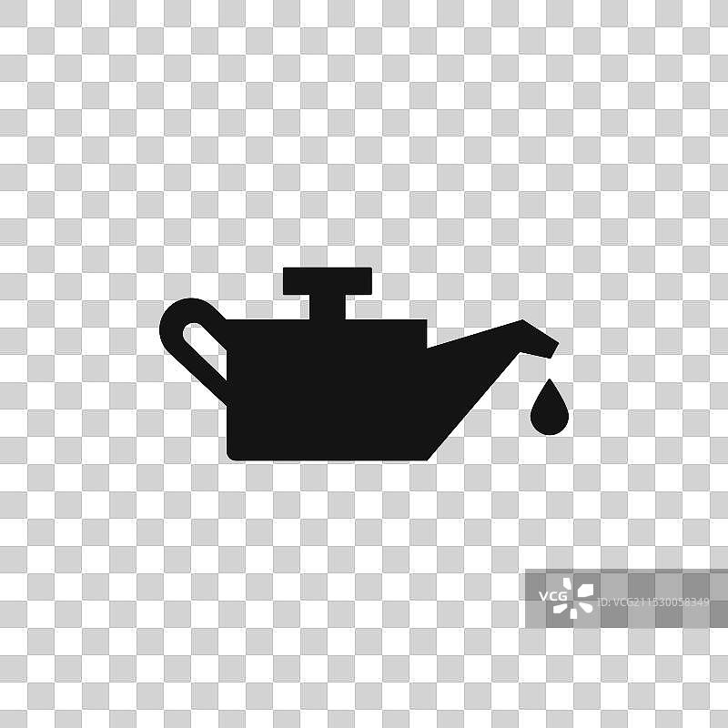 白色背景上的换油图标符号图片素材