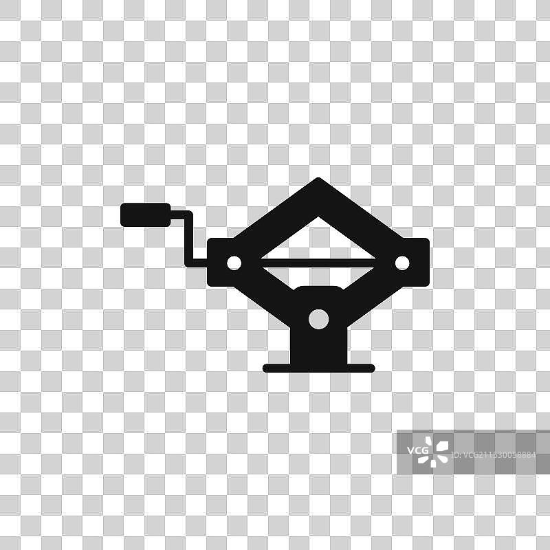 白色背景上的杰克图标符号图片素材