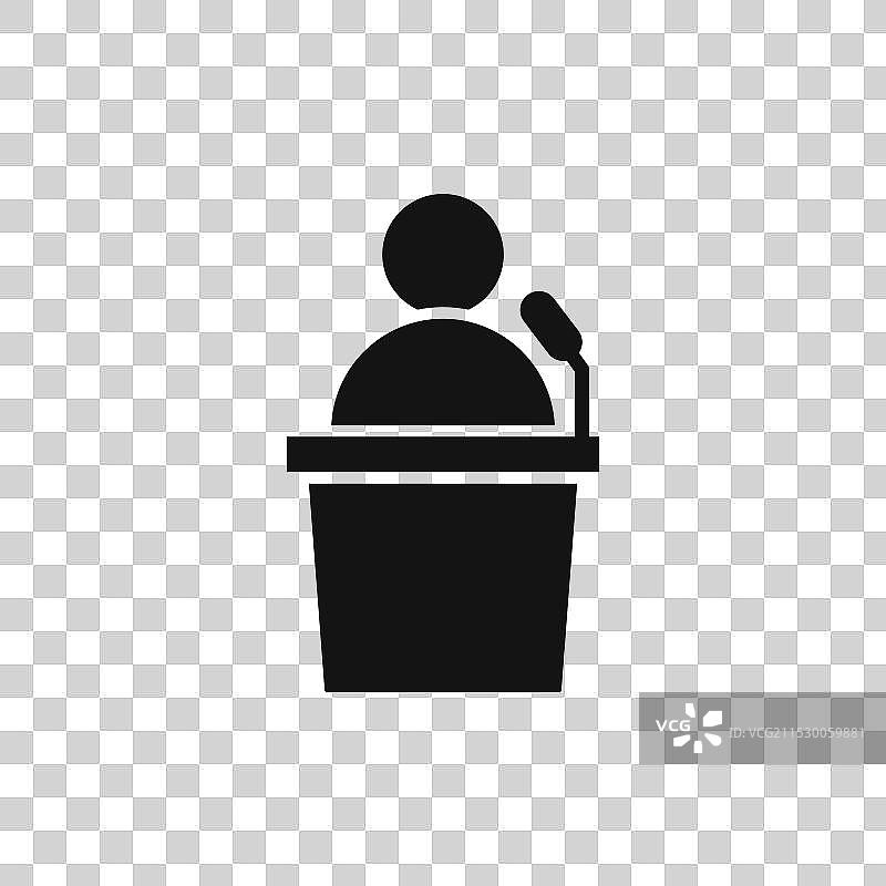 白色背景上的扬声器图标符号图片素材