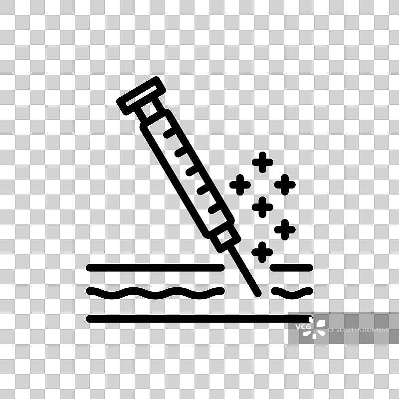 肉毒杆菌注射图标图片素材
