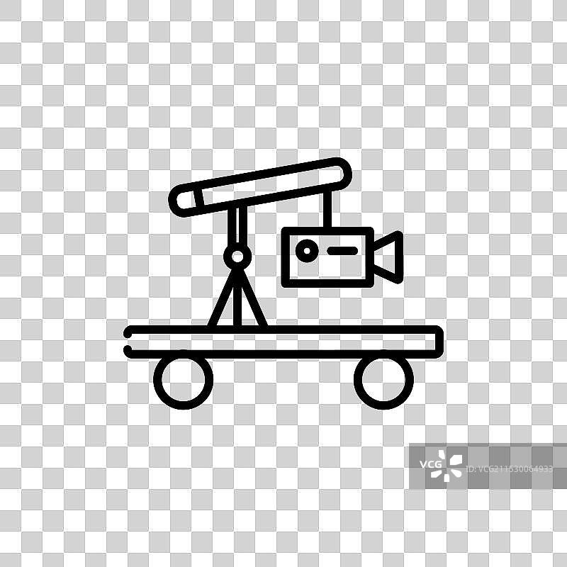 摄像机吊臂图标图片素材