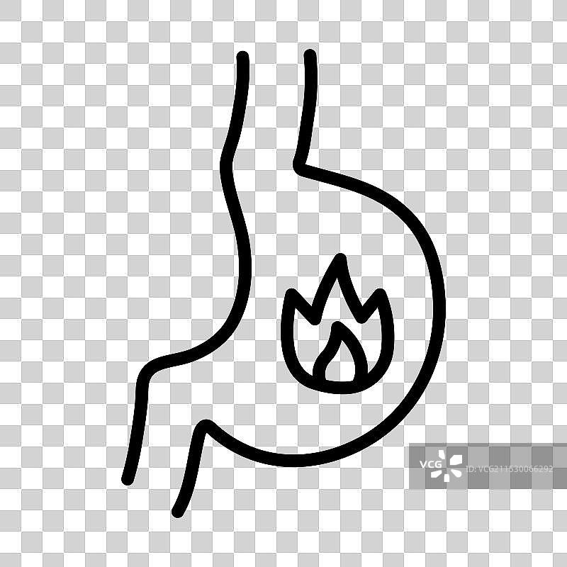 胃灼热图标图片素材