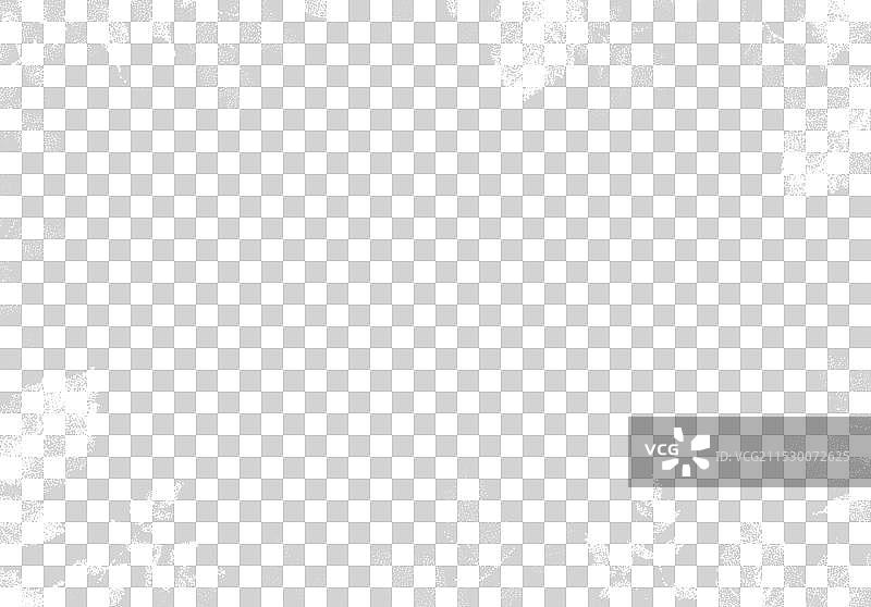 复古点描风格边框中的秋叶装饰图片素材