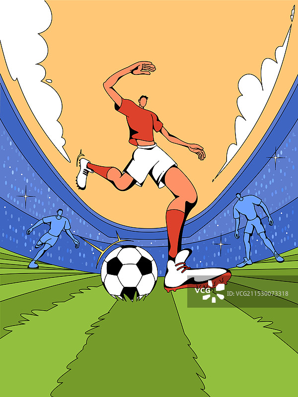 足球运动员 体育场 国家图片素材