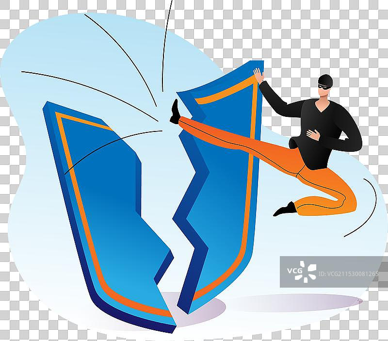 网络犯罪、黑客攻击与现代防护图片素材