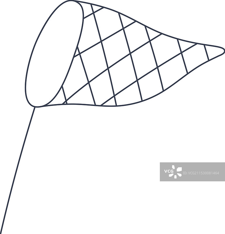 蝴蝶网轮廓图片素材