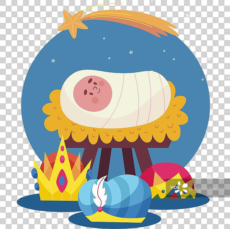 三位智者在白色背景上孤立展示图片素材