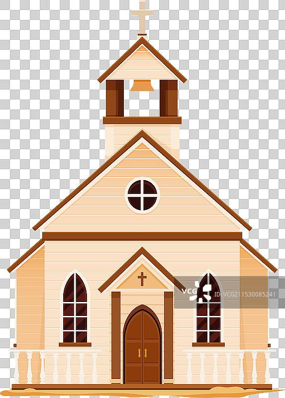 西部荒野小镇的教堂或礼拜堂建筑图片素材