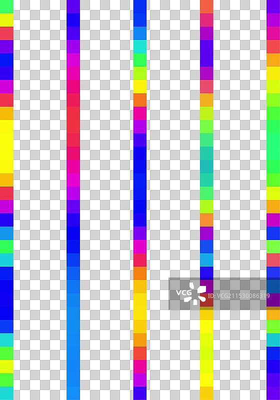 迷幻的彩色霓虹几何形状图片素材