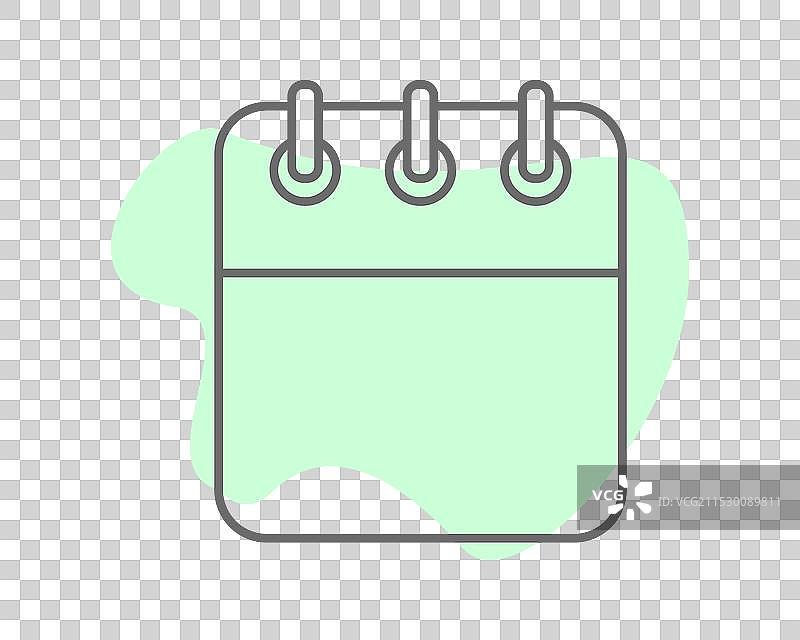 日常、每月、每年日历图标图片素材