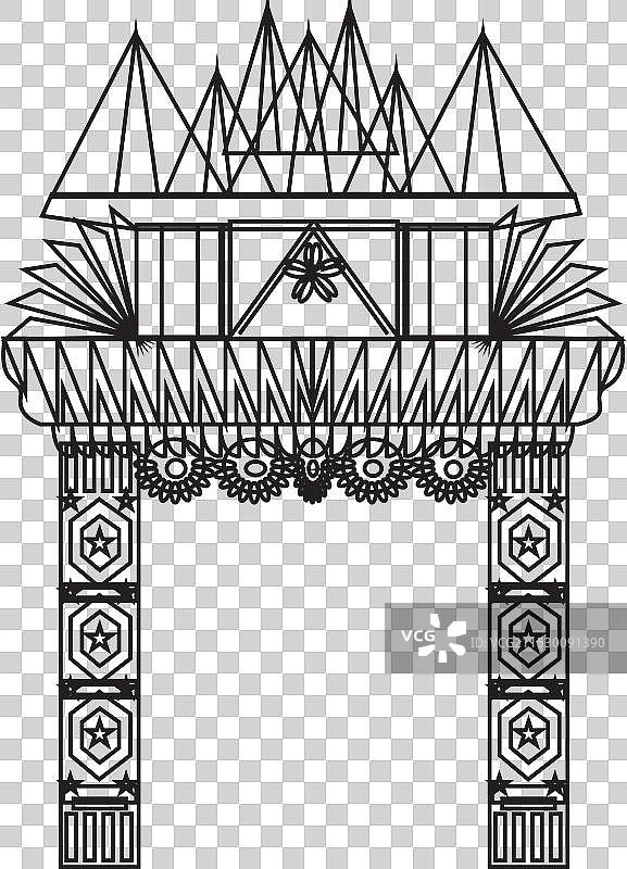 婚礼门设计图片素材