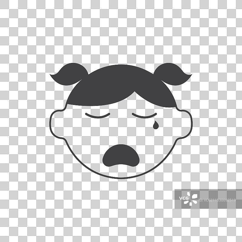 婴儿面部表情图标图片素材