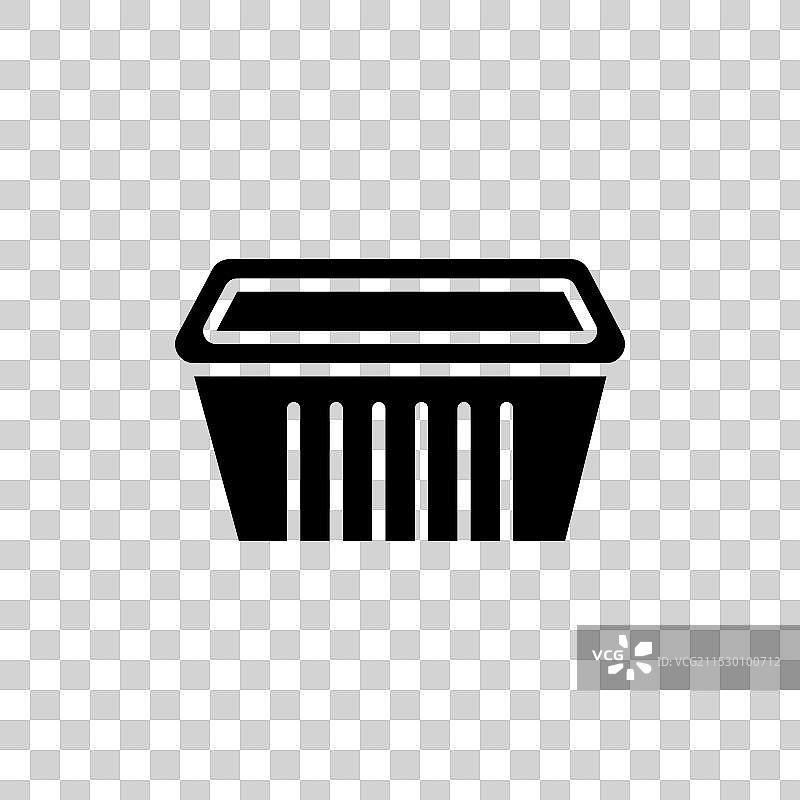 铝箔食品容器图标集图片素材