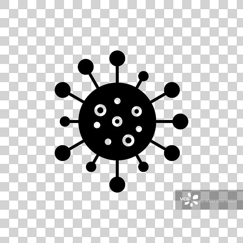 细菌图标集感染病毒细胞符号图片素材