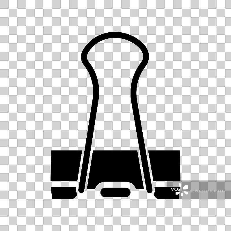 文具或办公室的文件夹夹图标集图片素材