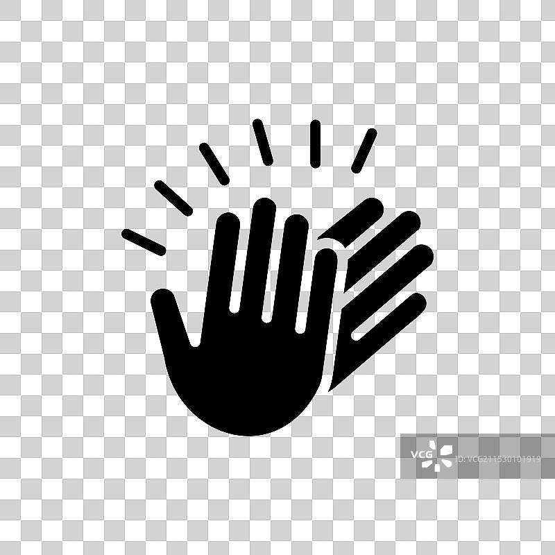 掌声图标集，祝贺与欢呼图片素材