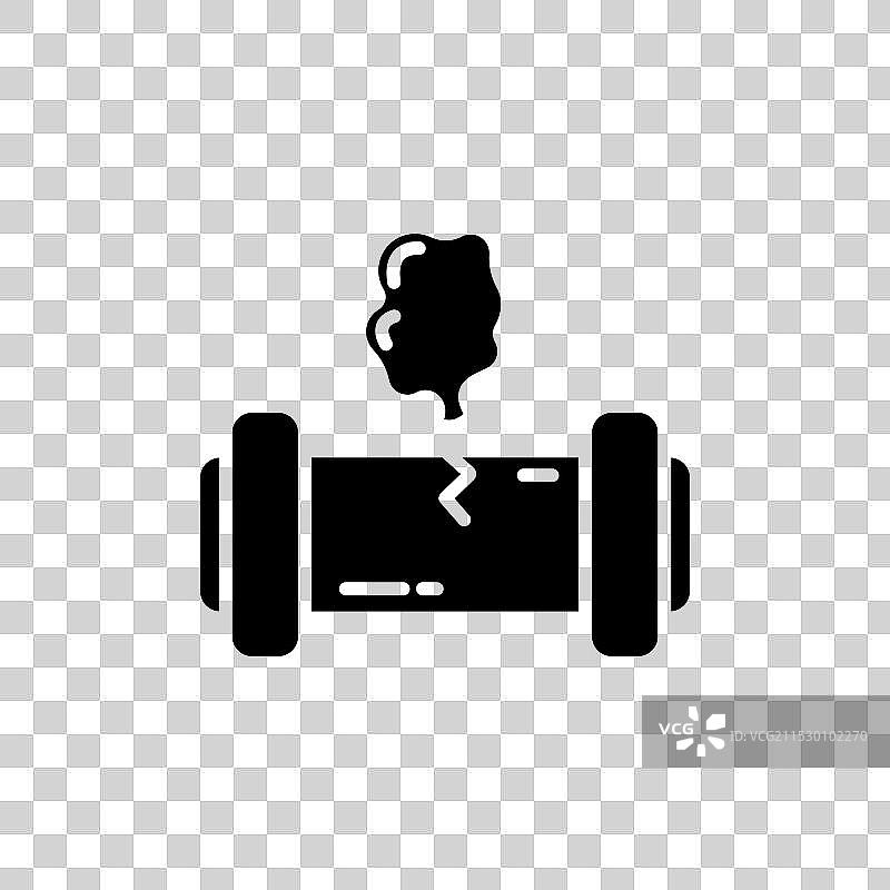 腐蚀生锈的阀门管道蒸汽气体泄漏图片素材