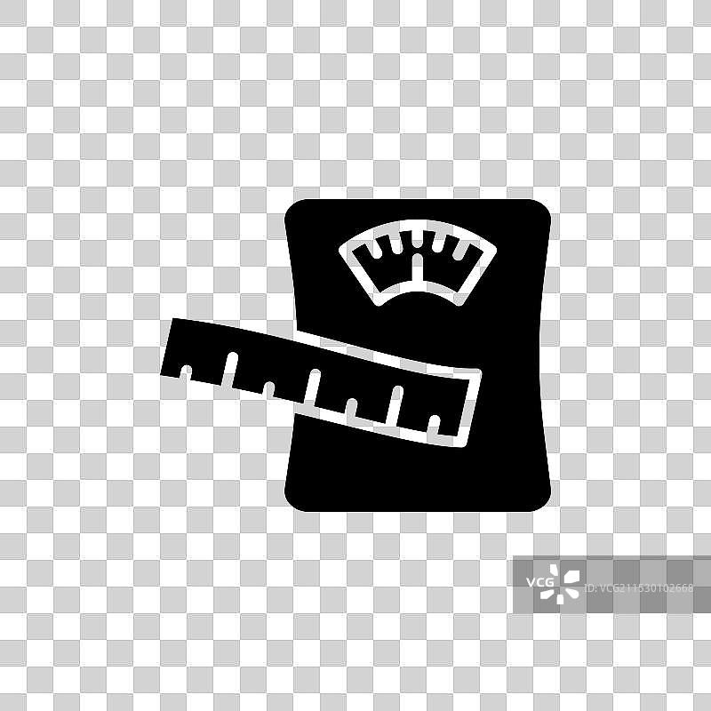 减肥图标集 体重秤 健身符号图片素材