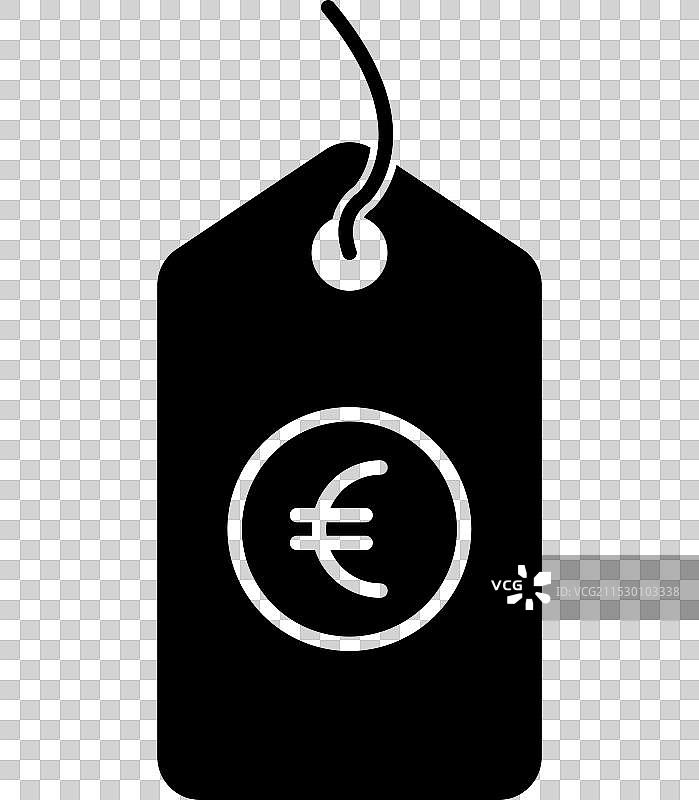 欧元标签图标集价格标签特价符号图片素材