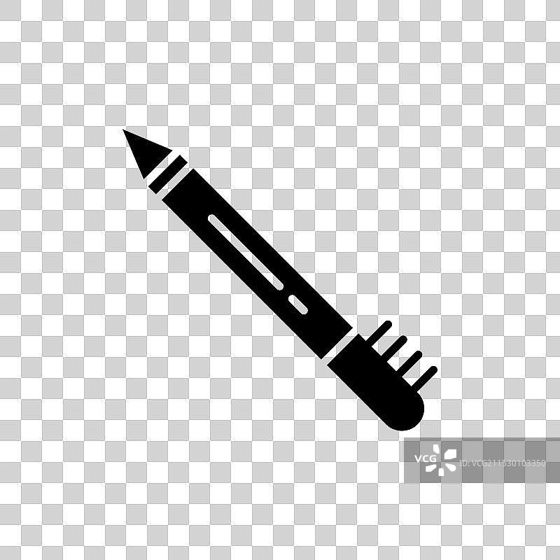 眼线笔图标集 眼部墨水产品符号图片素材