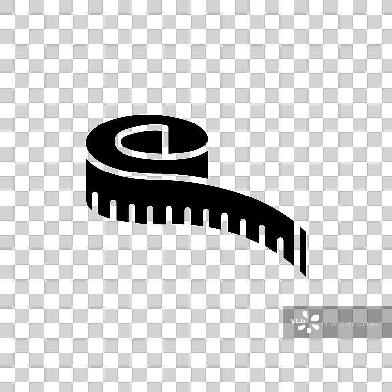 测量带图标集裁缝米长度图片素材