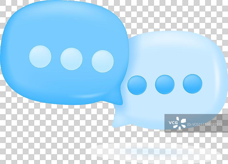 3D闪亮的空白方形对话气泡图片素材