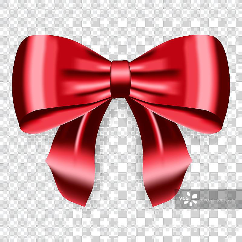 逼真的红色金色缎带装饰红色图片素材