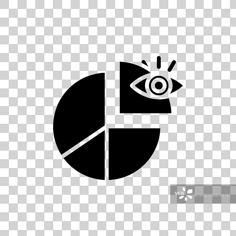 预测分析图标 预测增长饼图图片素材