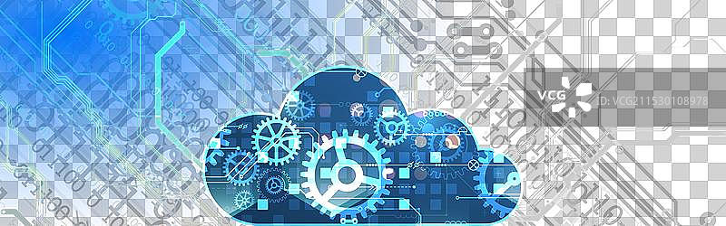 云计算概念抽象连接图片素材