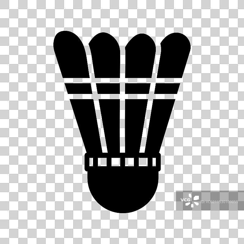 羽毛球图标集 羽毛球运动图片素材