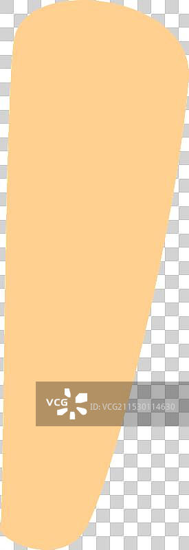 粉橙色的画笔笔触感叹号图片素材