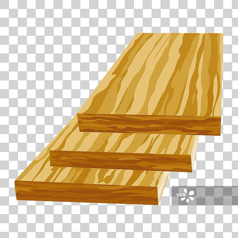 卡通风格的建筑材料堆叠木板图片素材