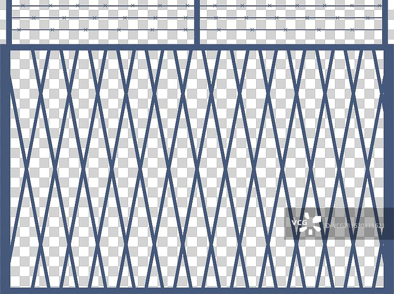 铁丝网围栏提供安全保障和图片素材