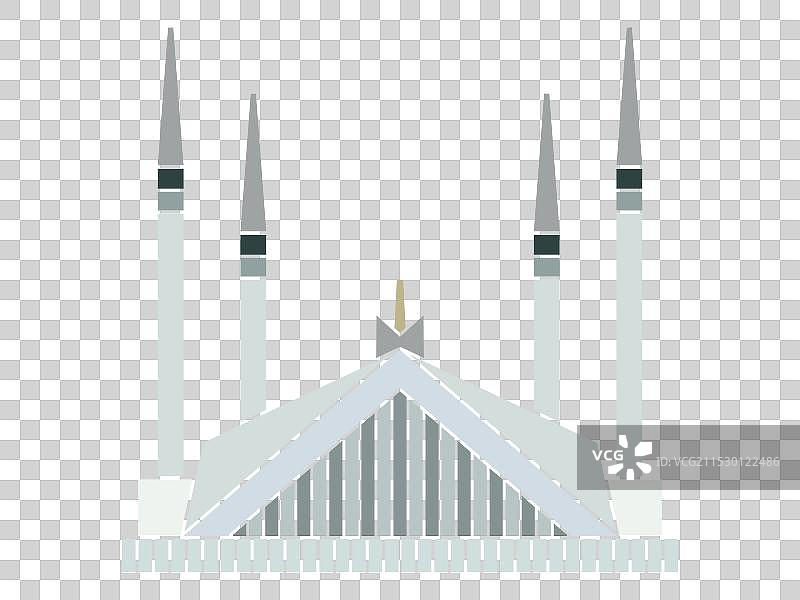 巴基斯坦伊斯兰堡的沙法伊萨尔清真寺旧址图片素材