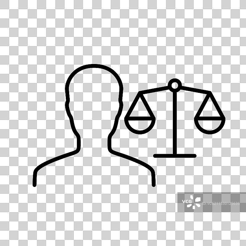 法律咨询图标标志符号轮廓集图片素材