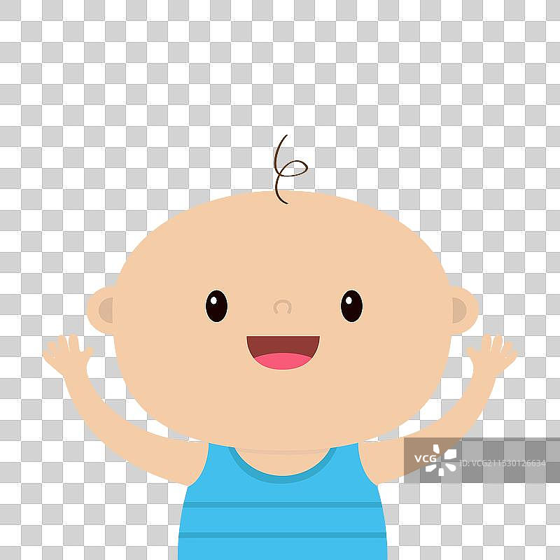 小男孩举起双手，儿童图标，幼儿图片素材