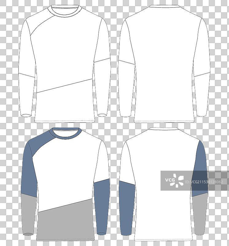 长袖T恤 三分之一袖 拉格兰R图片素材
