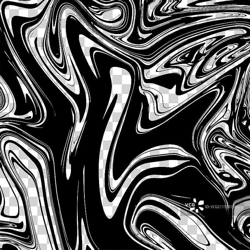 黑白液体大理石效果背景图片素材
