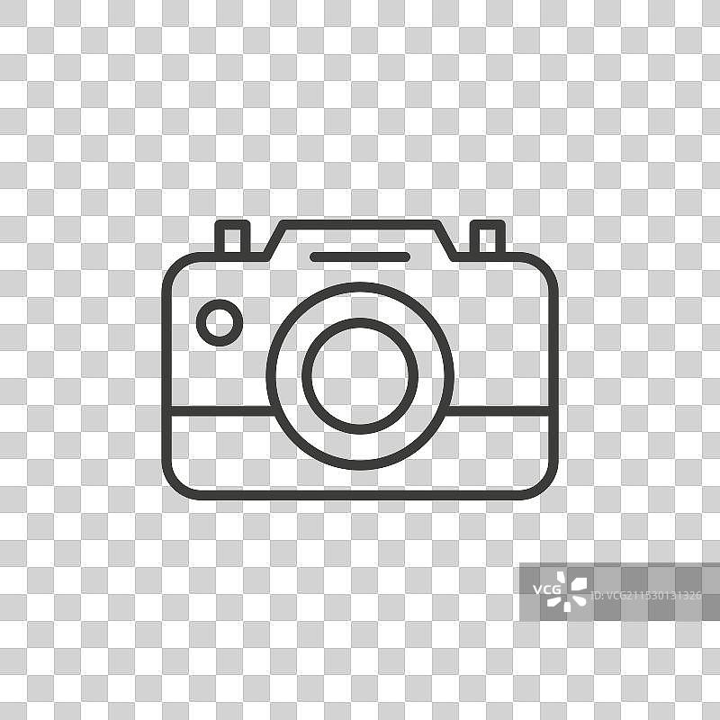 摄影师的相机图标集，紧凑型相机符号图片素材