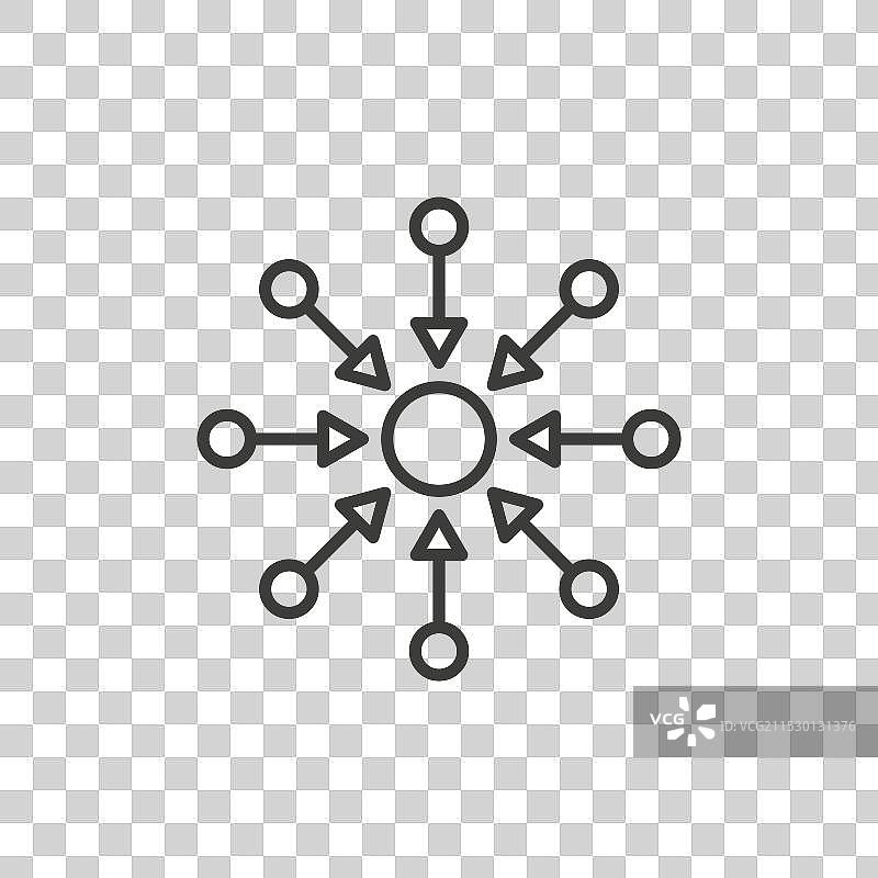 集中式图标集企业数据中心符号图片素材