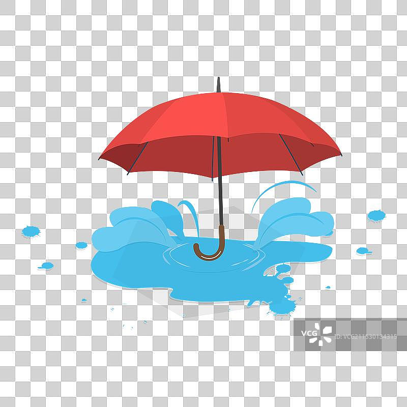 伞的三维等距平面图图片素材