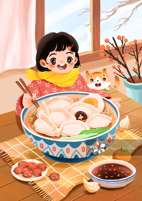 冬至饺子图片素材