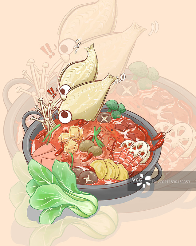 耗儿鱼火锅图片素材