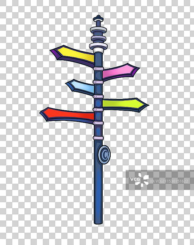 路标路牌卡通元素图片素材