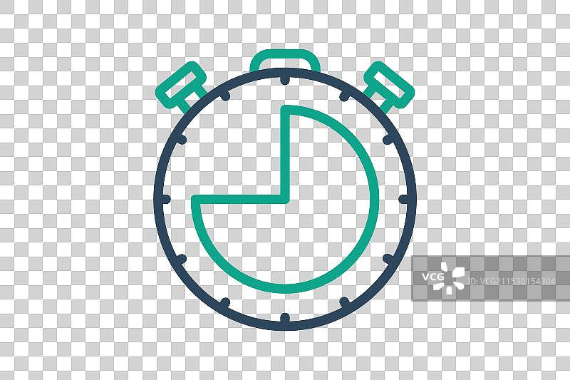 计时器线条图标图片素材