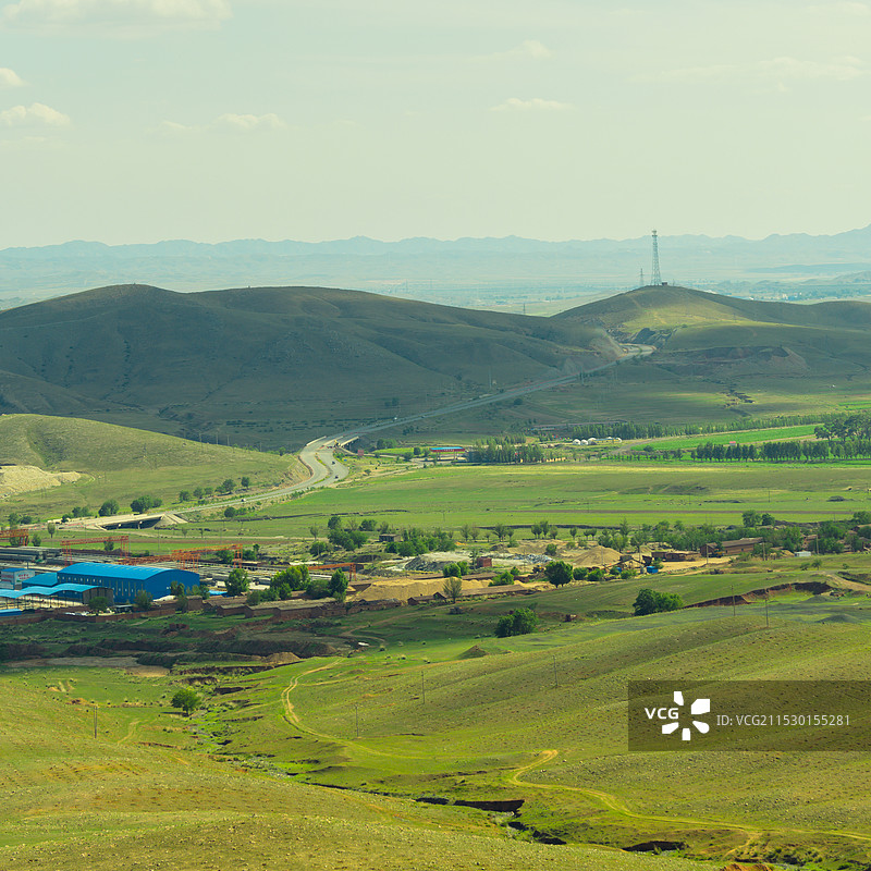 内蒙古固阳秦长城景色图片素材