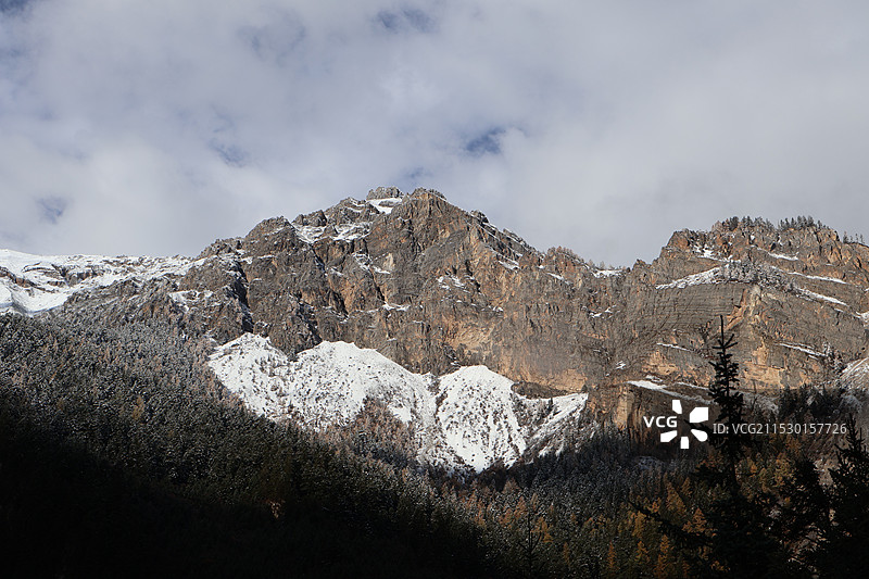 九寨沟雪峰图片素材