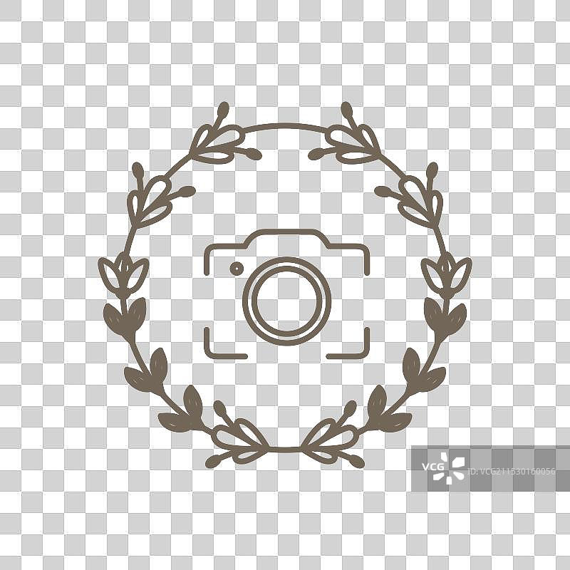 花卉摄影装饰性圆形线条图片素材