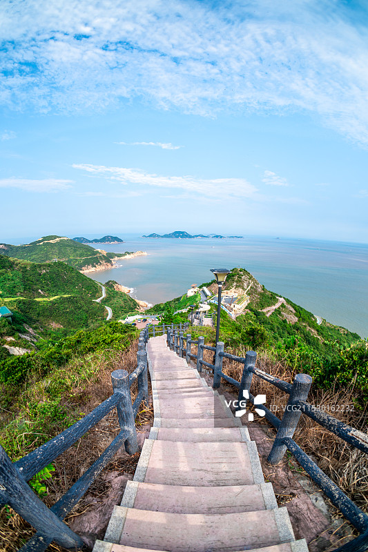 温岭石塘 对戒观景平台图片素材