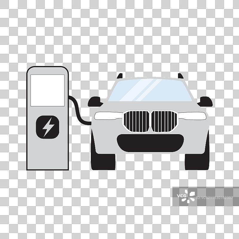 电动汽车充电站概念图片素材